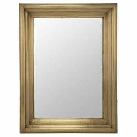 SAFAVIEH Francesca Rectangle Mirror, Brass - Small CMI2002A